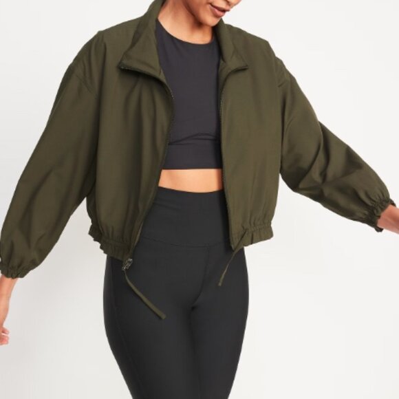 Old Navy Women Active Stretchtech jacket SZ: Large Green color - Picture 13 of 13